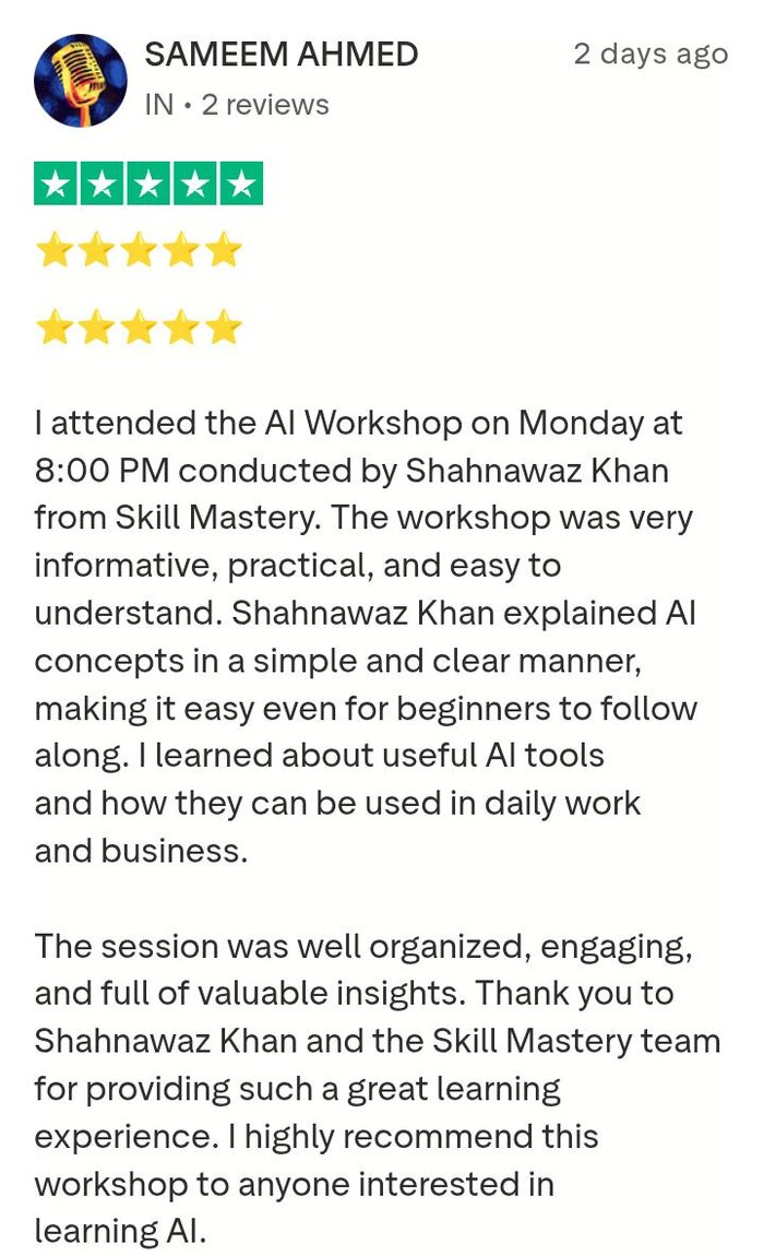 Trustpilot review by Sameem Ahmed